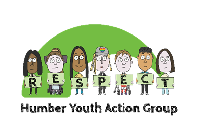 A group of people holding signs