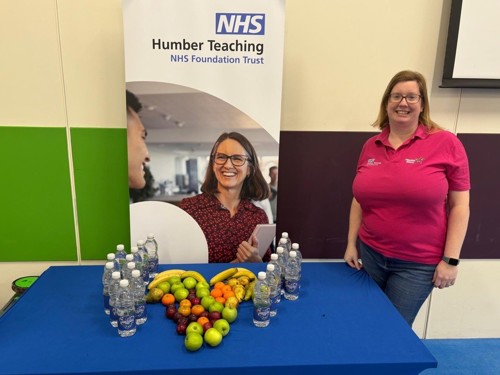 A picture of Anita Green, Health Stars Manager at a wellbeing stall